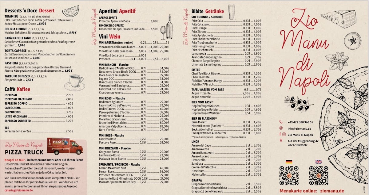 Menu Zio Manu Di Napoli-1