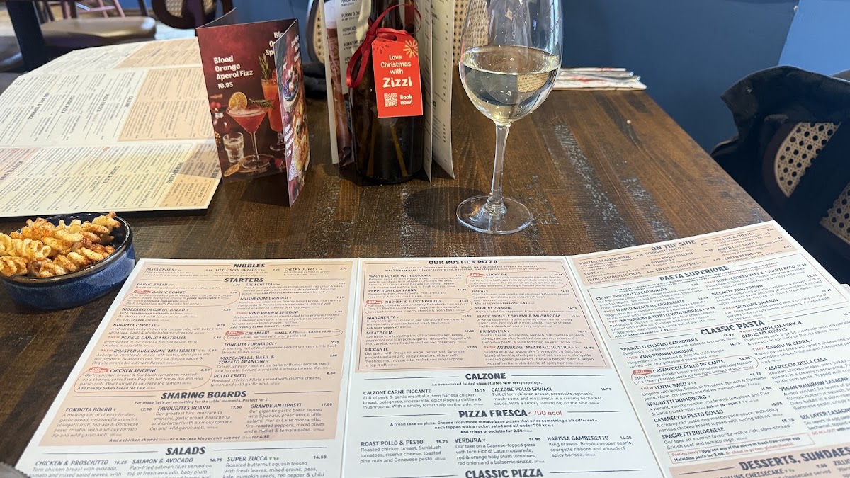 Menu Zizzi - Hereford-1