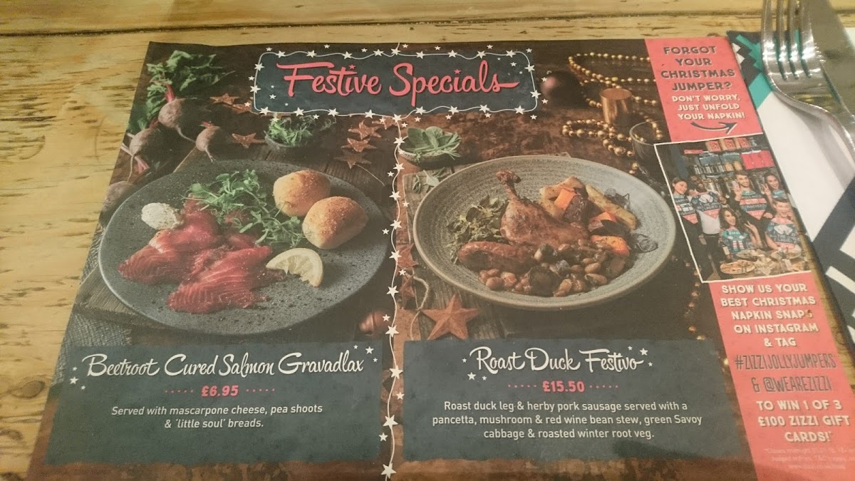 Menu Zizzi - One New Change (St Paul's)-10