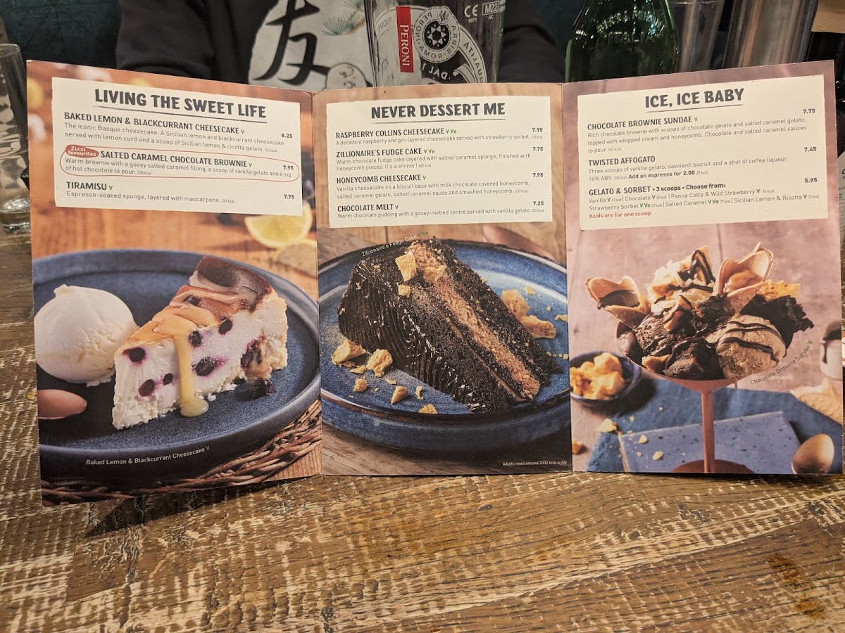 Menu Zizzi - One New Change (St Paul's)-2