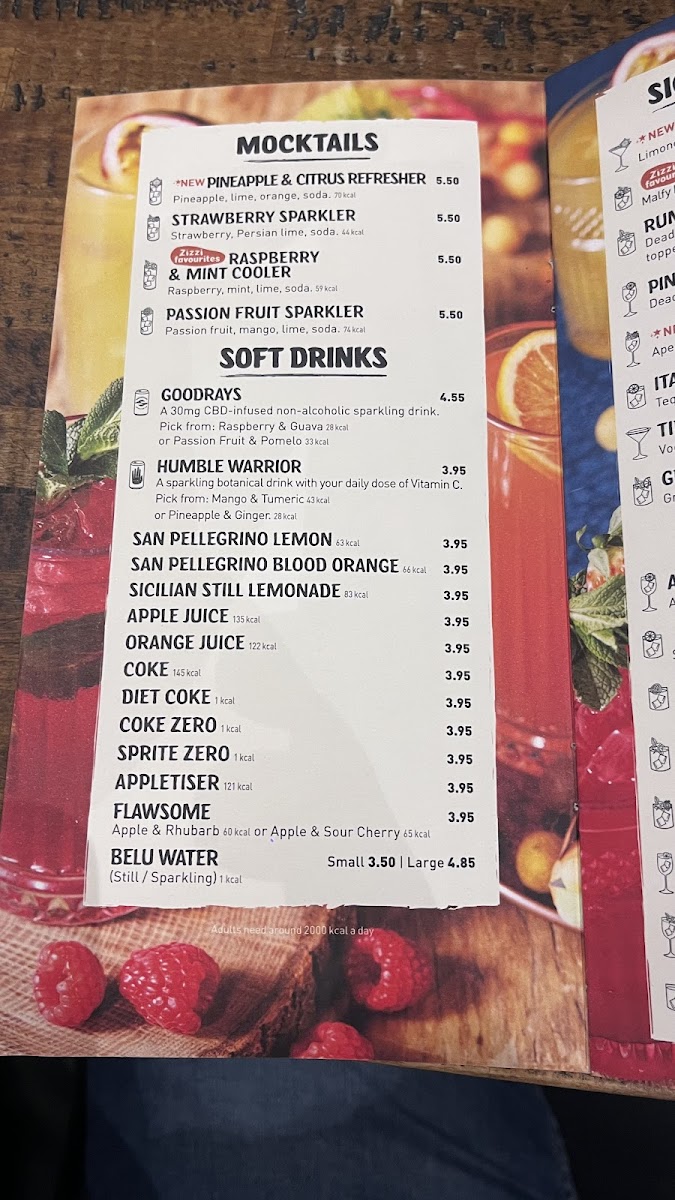 Menu Zizzi - One New Change (St Paul's)-4