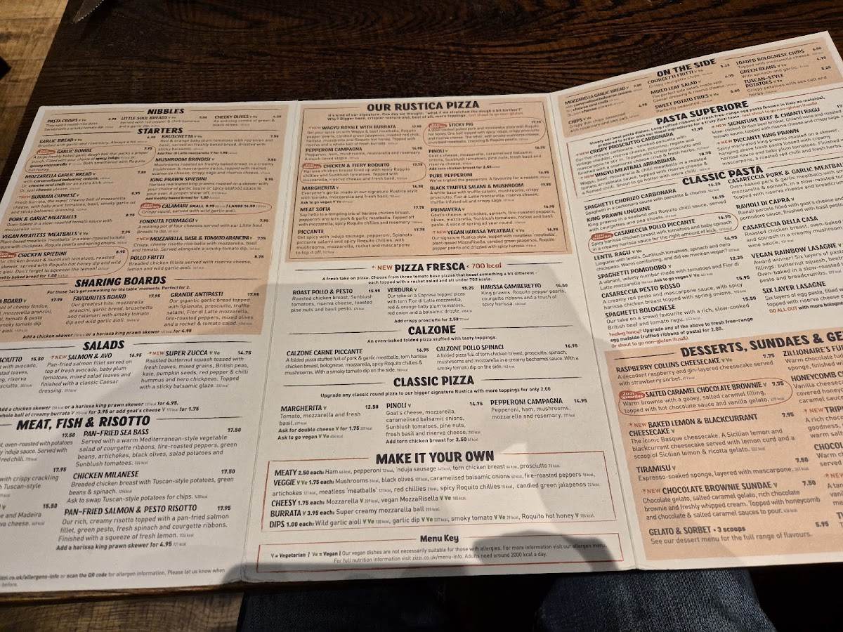 Menu Zizzi - One New Change (St Paul's)-5