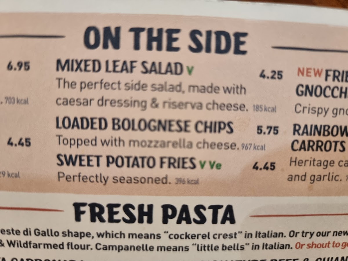 Menu Zizzi - One New Change (St Paul's)-9