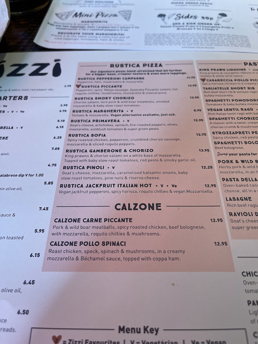 Menu Zizzi - Solihull-1