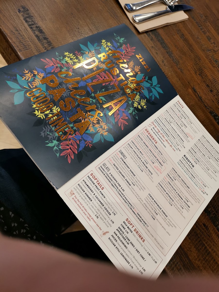 Menu Zizzi - Solihull-5