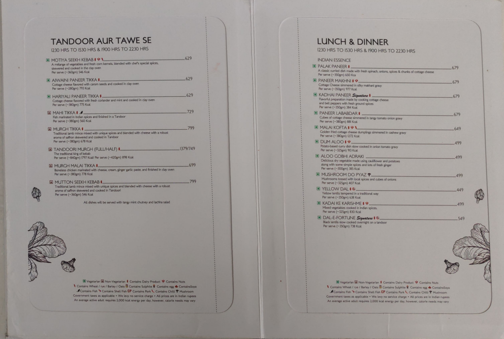Menu Zodiac-1