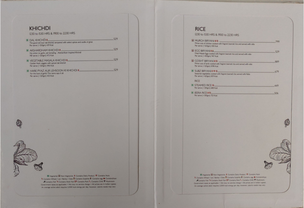 Menu Zodiac-8