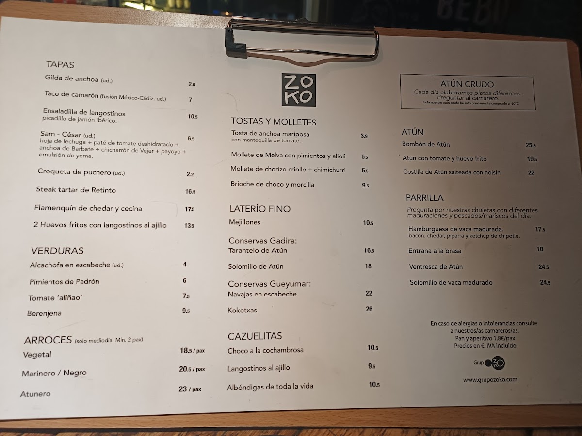 Menu Zoko Retiro - Restaurante En El Retiro-3