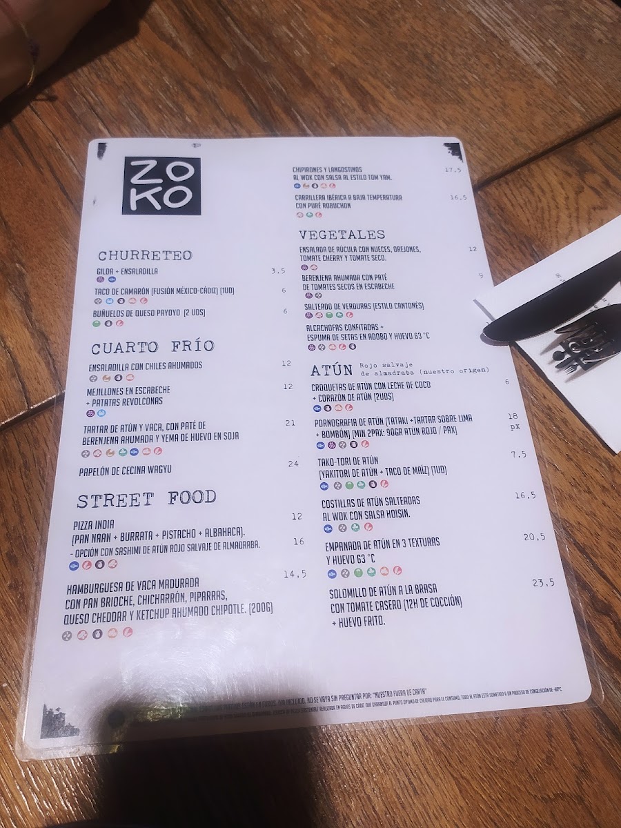 Menu Zoko Retiro - Restaurante En El Retiro-9