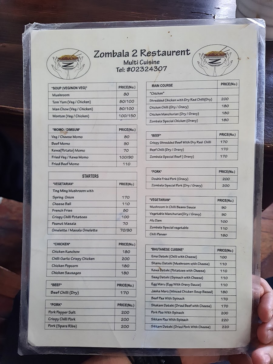 Menu Zombala 2 Restaurant-2