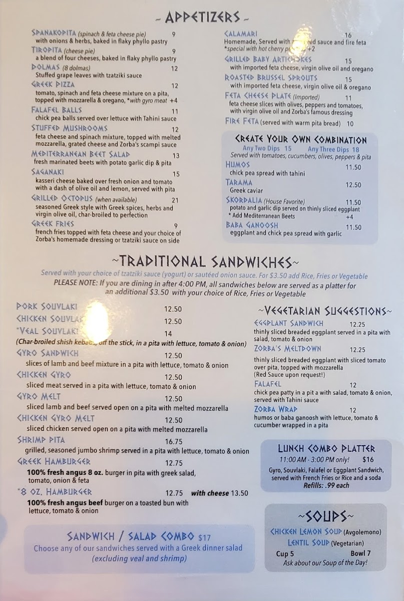 Menu Zorba The Greek-5
