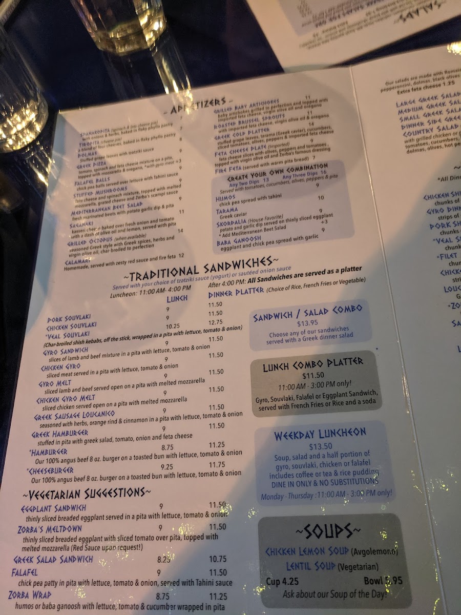 Menu Zorba The Greek-9