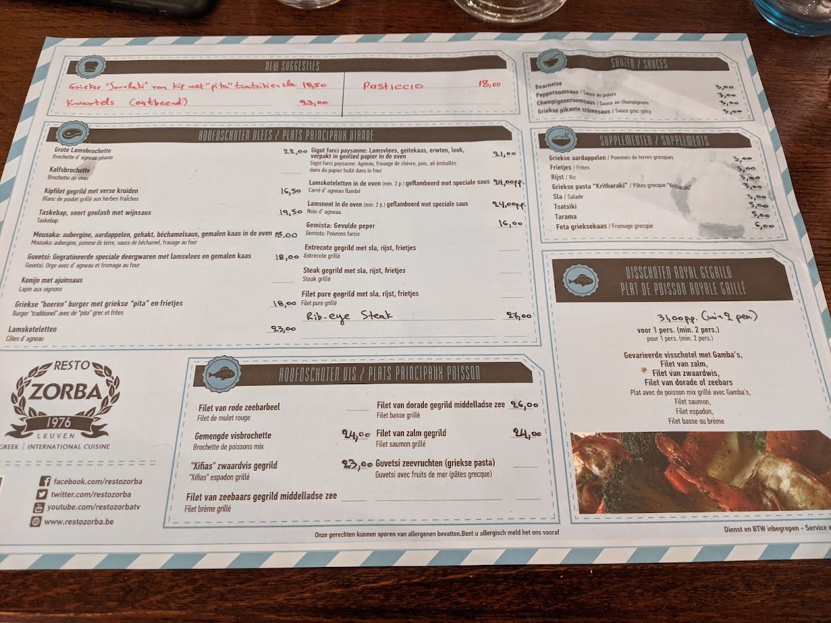 Menu Zorba-10