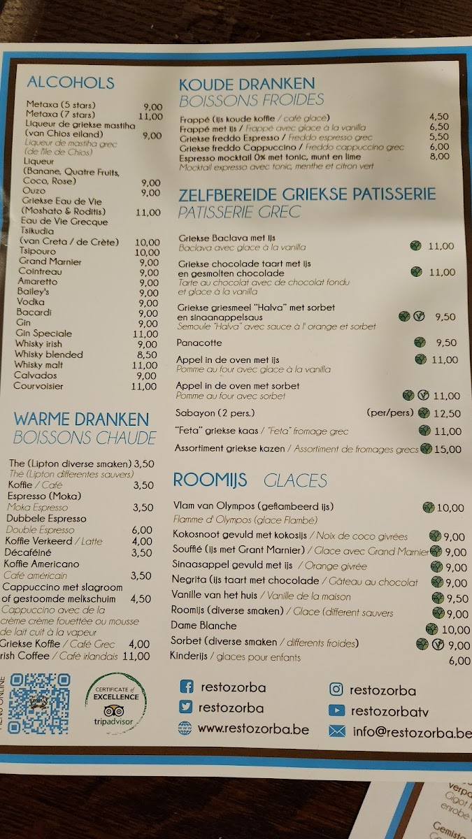Menu Zorba-7
