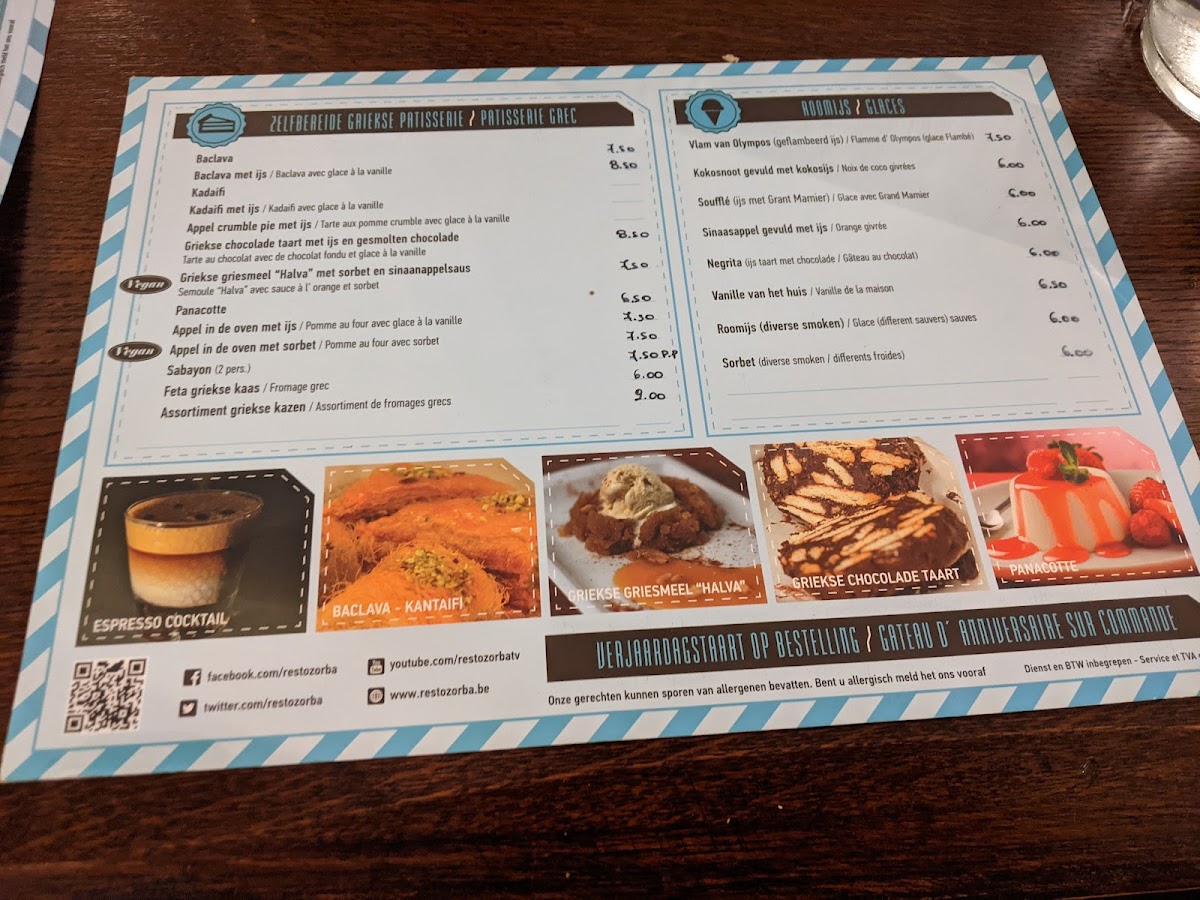 Menu Zorba-8