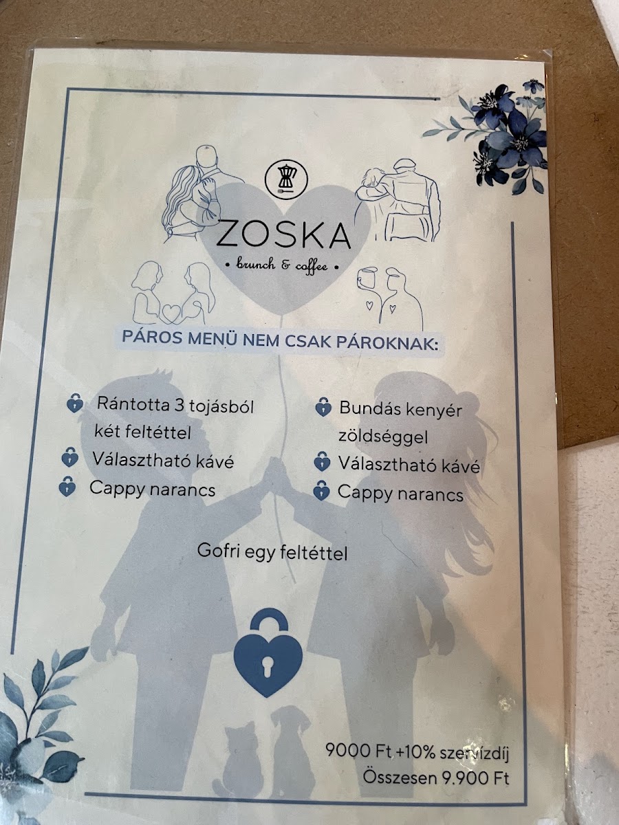 Menu Zoska Reggeliző Kávézó-2