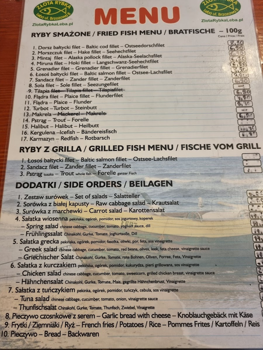 Menu Złota Rybka-8