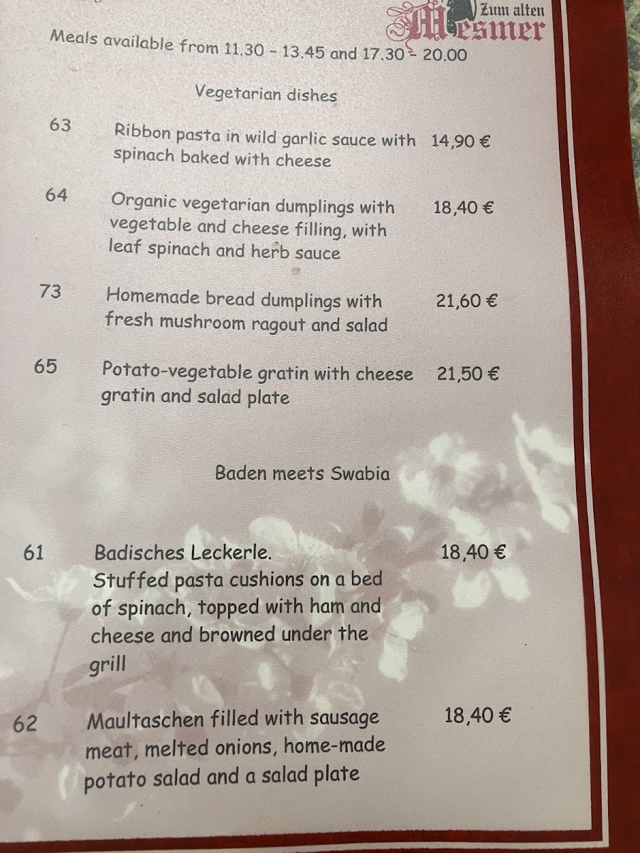 Menu Zum Alten Mesmer-1