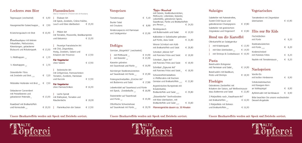 Menu Zur Alten Töpferei -Gulasch Restaurant & Veranstaltungs- Gmbh-10