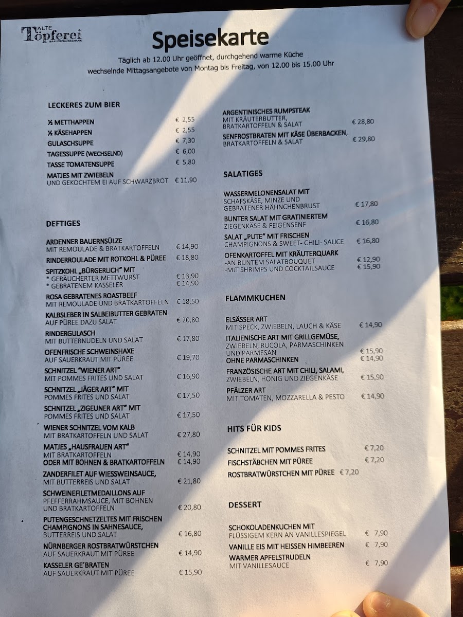 Menu Zur Alten Töpferei -Gulasch Restaurant & Veranstaltungs- Gmbh-8