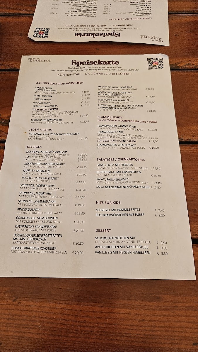 Menu Zur Alten Töpferei -Gulasch Restaurant & Veranstaltungs- Gmbh-9