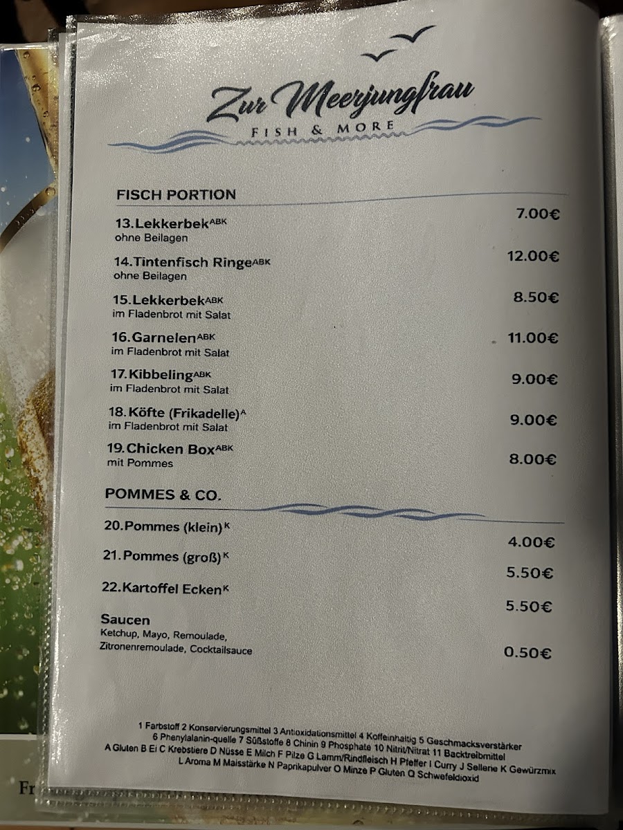 Menu Zur Meerjungfrau-1