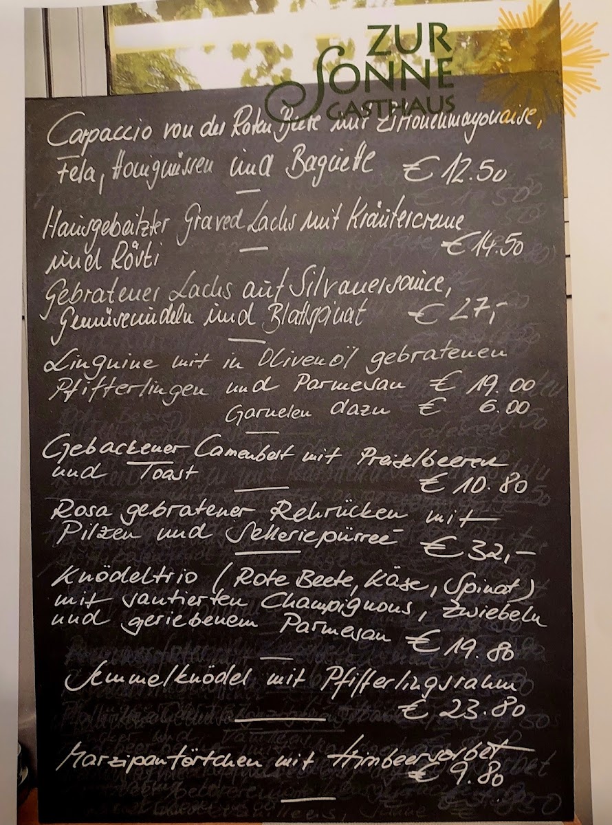 Menu Zur Sonne-2