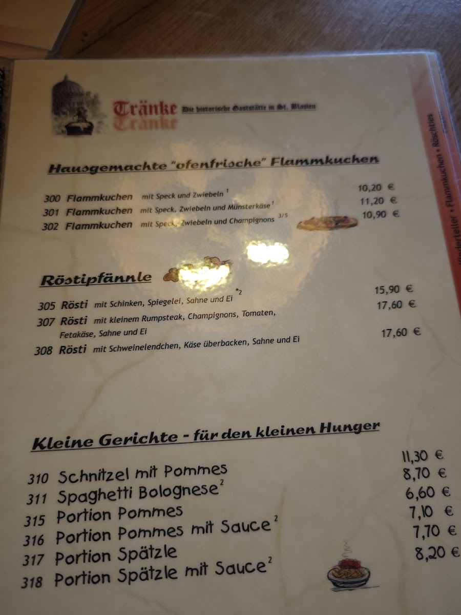 Menu Zur Tränke-2